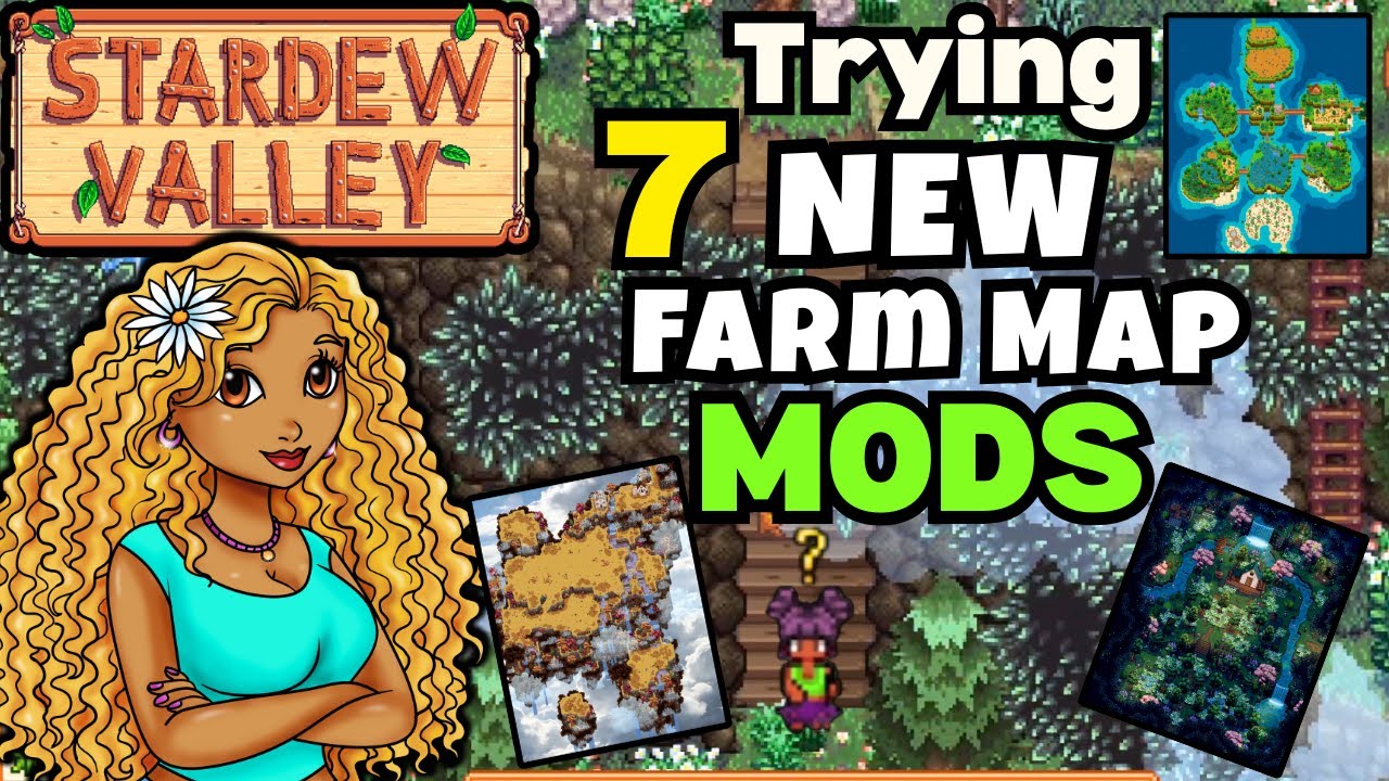Trying Out 7 More NEW Stardew Valley Farm Maps!