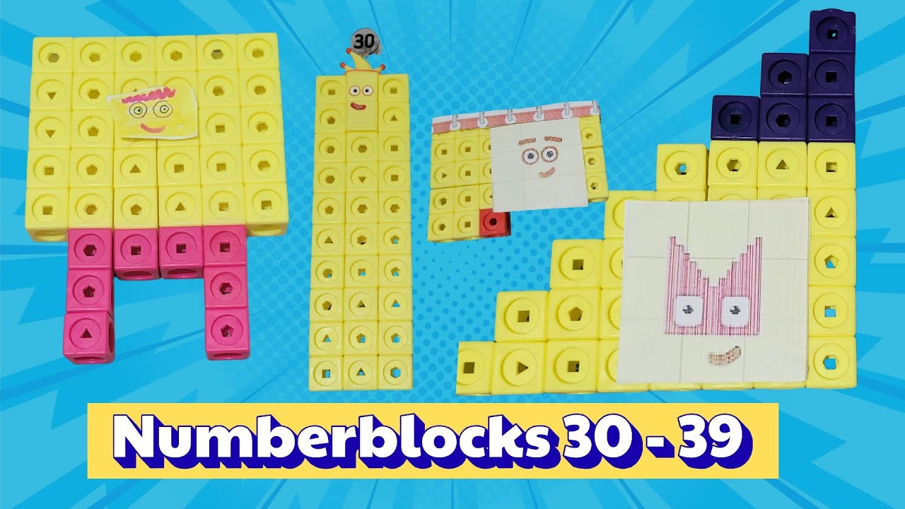 Numberblocks от 30 до 39 | Созданные фанатами Numberblocks от Архама Эджаза | Учебные материалы M...