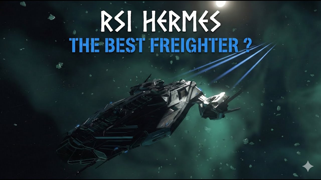 RSI Hermes tractorbeam and hauling test | Star Citizen
