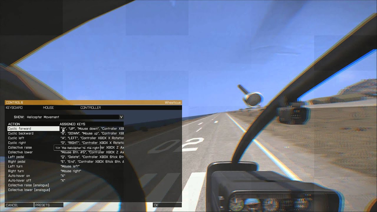 Using the xbox one controller for ARMA 3 Helicopters
