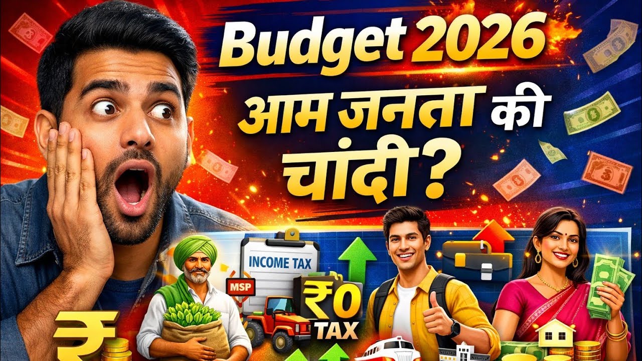📊 Budget 2026: आसान भाषा में पूरी जानकारी | 6 बड़े ऐलान | आम जनता को क्या मिला?