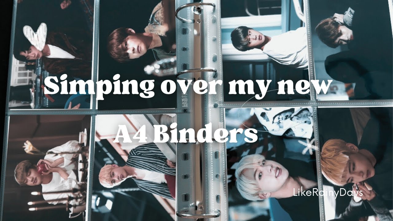 BTS Binder Update - Why I’m moving EVERYTHING to A4 Binders - Jin and Taehyung