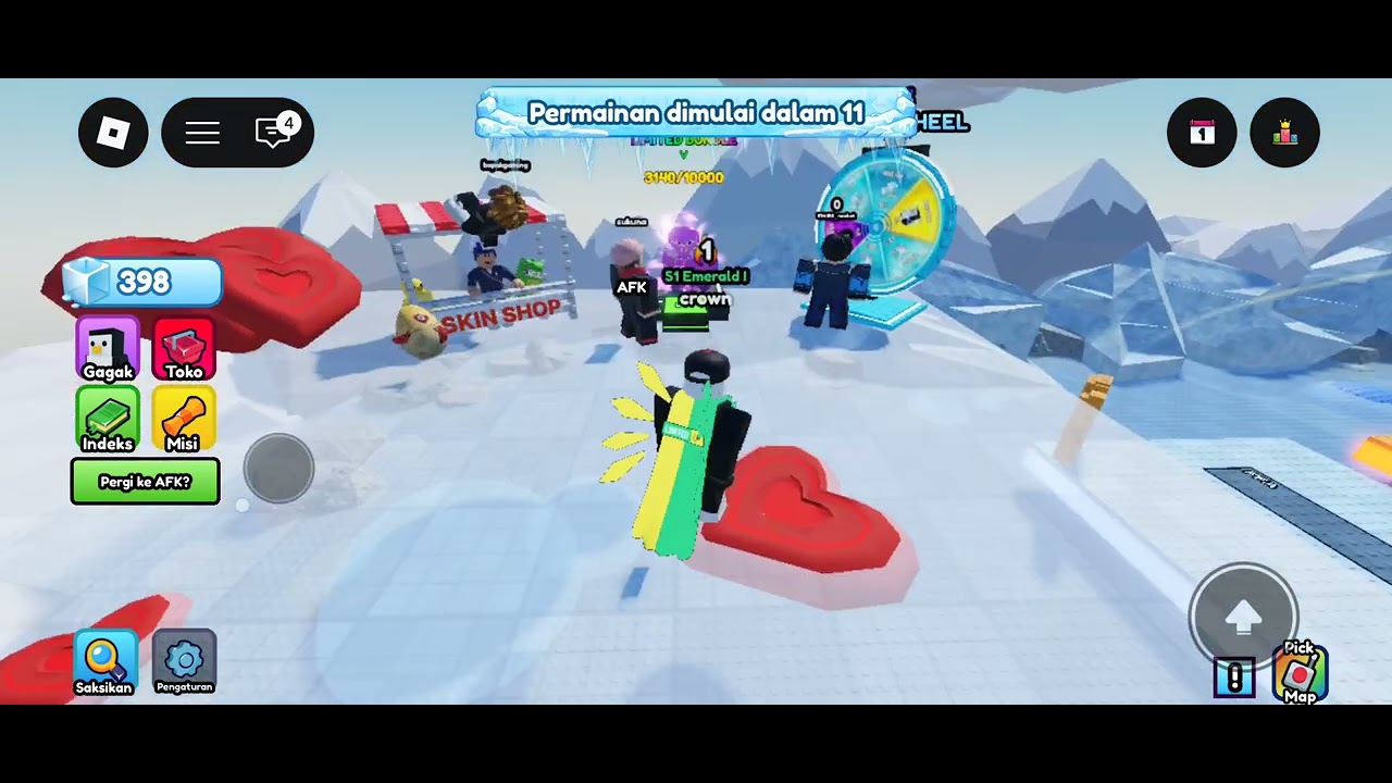 Jatuhkan penguin knockout🐧 #roblox #knockout  
