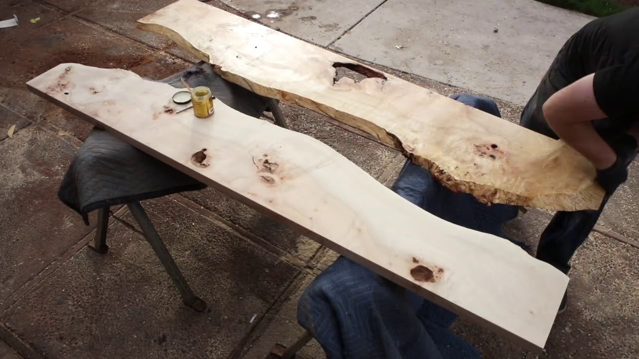 Figured Maple Grain Pop Timelapse using Odies Oil