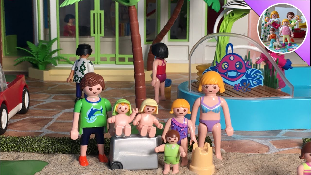 Ankommen im Hotel. Urlaub in Lanzerote teil 1. Playmobil Film Deutsch. Familie Kägi.