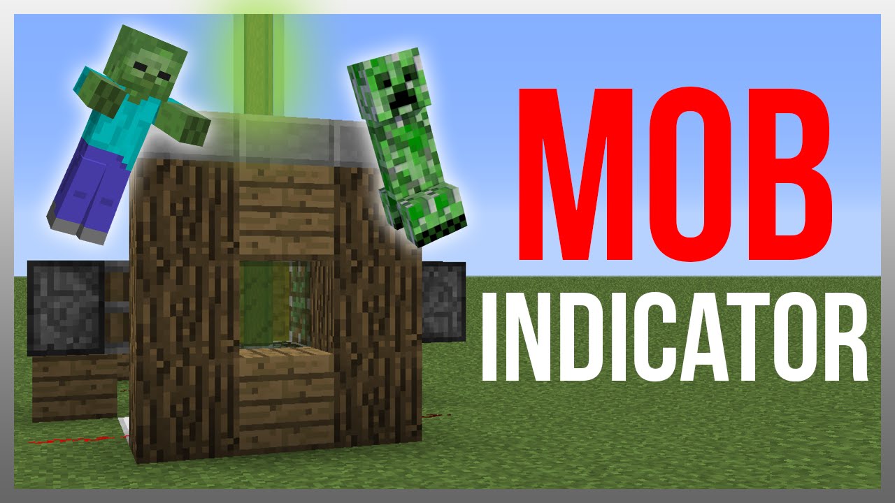 Minecraft 1.12: Redstone Tutorial - Mob Indicator v2!