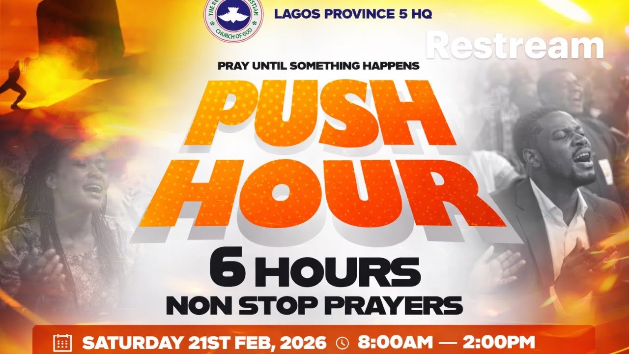 PUSH HOUR | 6 Hours Non-Stop Prayer- February 21st, 2026