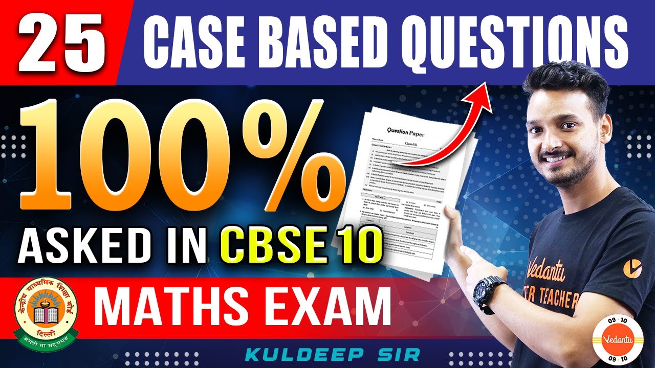 25 Most Important Case Study Based Questions for Class 10 Maths! 🔥 CBSE 2024 Full Syllabus Revision!