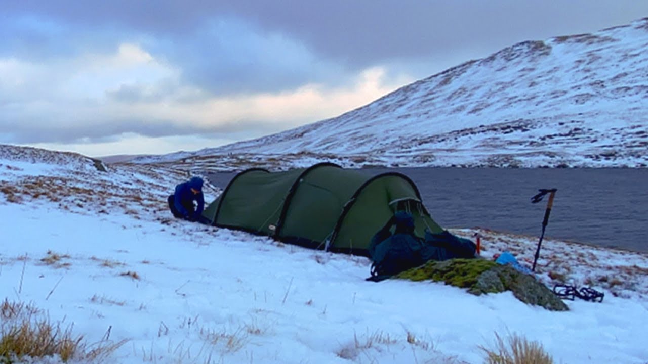Solo Winter Mountain CAMPING in Freezing Temperatures - Snow & Ice Everywhere!