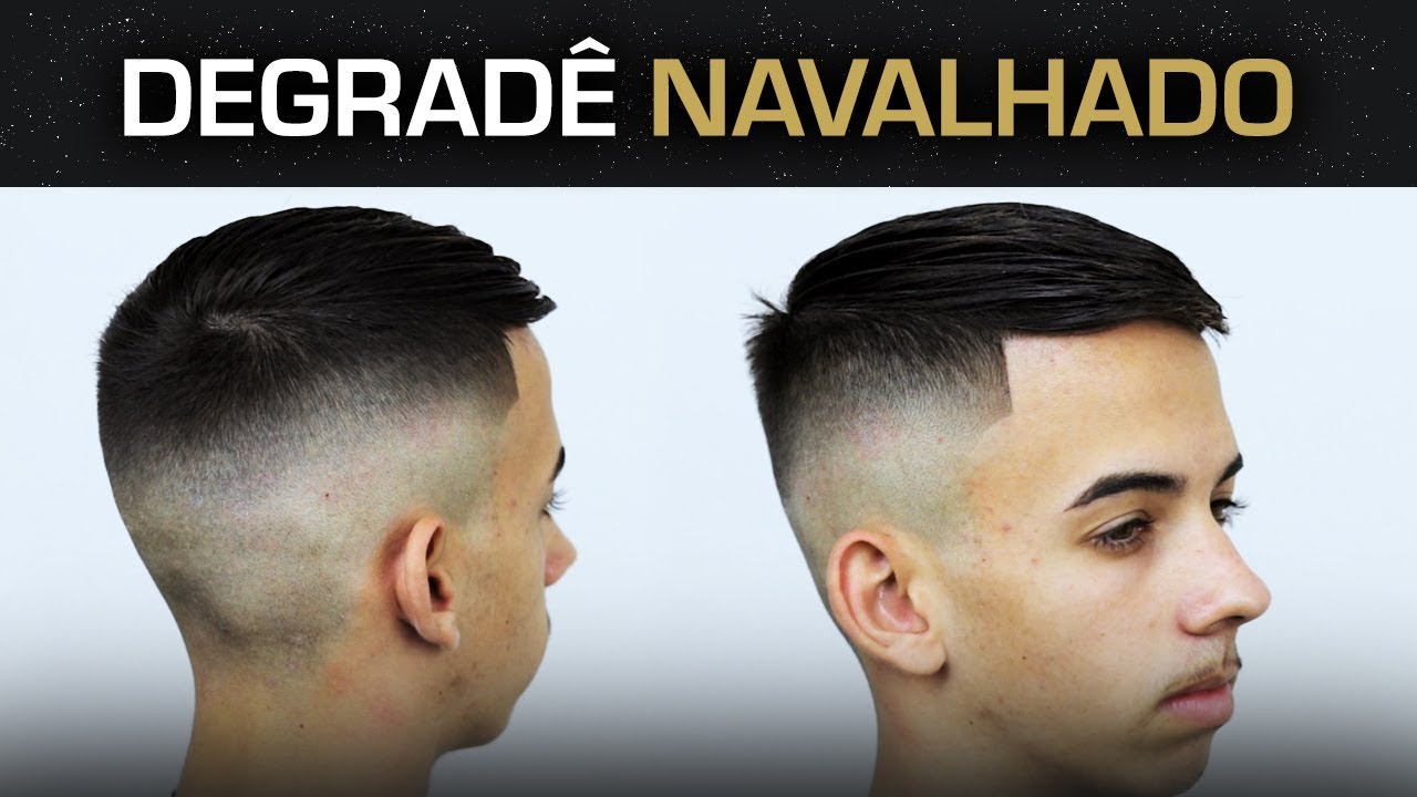 DEGRADÊ NAVALHADO - CORTE DE CABELO MASCULINO