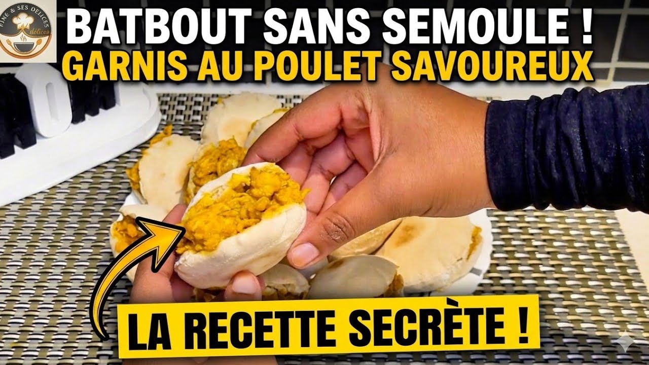 MA RECETTE DE BATBOUT SANS SEMOULE 