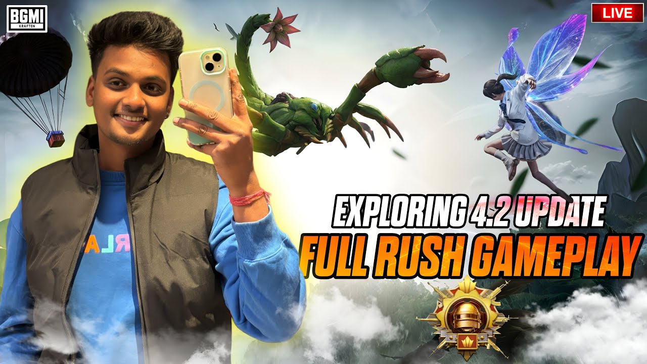 🛑BGMI 4.2 Update LIVE 🔥 New Features | New Meta | Pure Clutch Gameplay #bgmilive #trendinglive