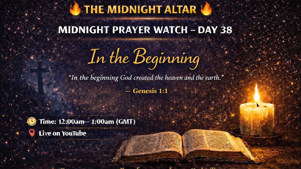 Midnight Prayer Watch | Day 38 | Genesis 1:1 |A|