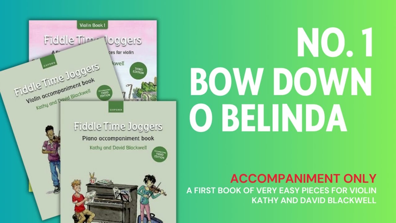 No. 1 Bow Down O Belinda [Accompaniment] from Fiddle Time Joggers