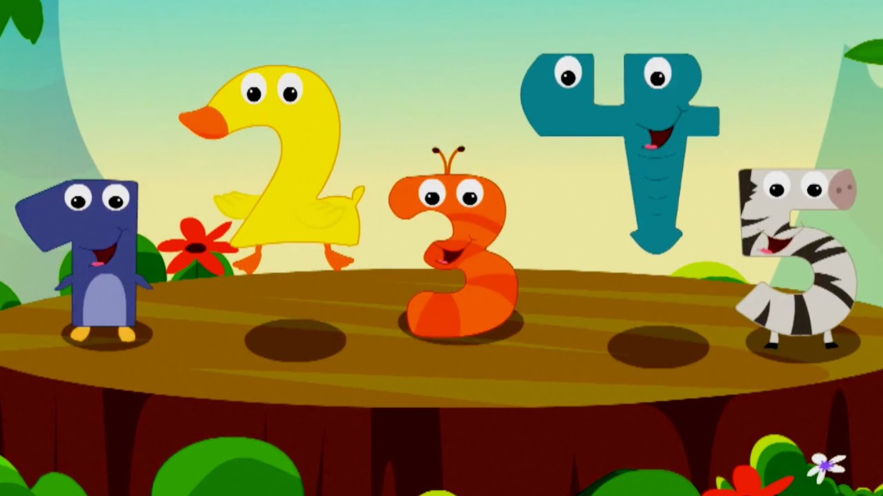 Five Little Number, Nursery Rhyme And Song For Children