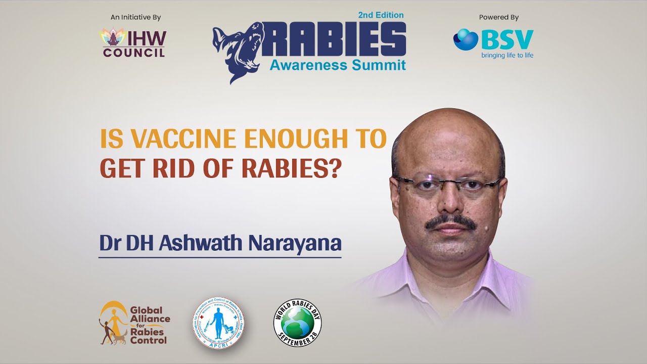 Dr. D H Ashwath, President of APCR on vaccination for rabies