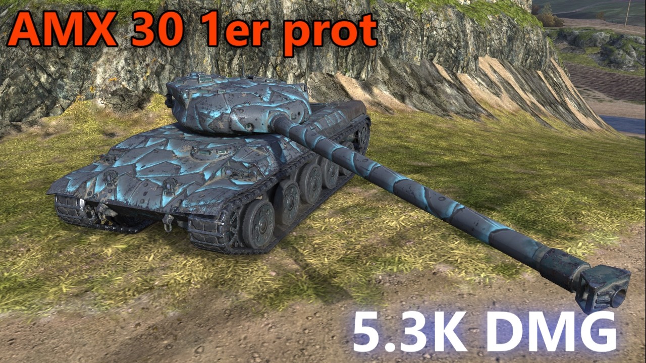 AMX 30 1er prot●5.3K DMG/_N_7_/World of Tanks Blitz