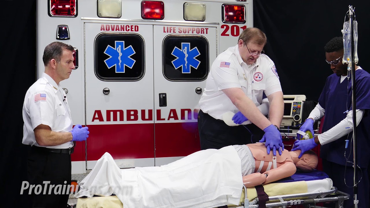 Pulseless Arrest V-Fib Teaching (ACLS Algorithms)