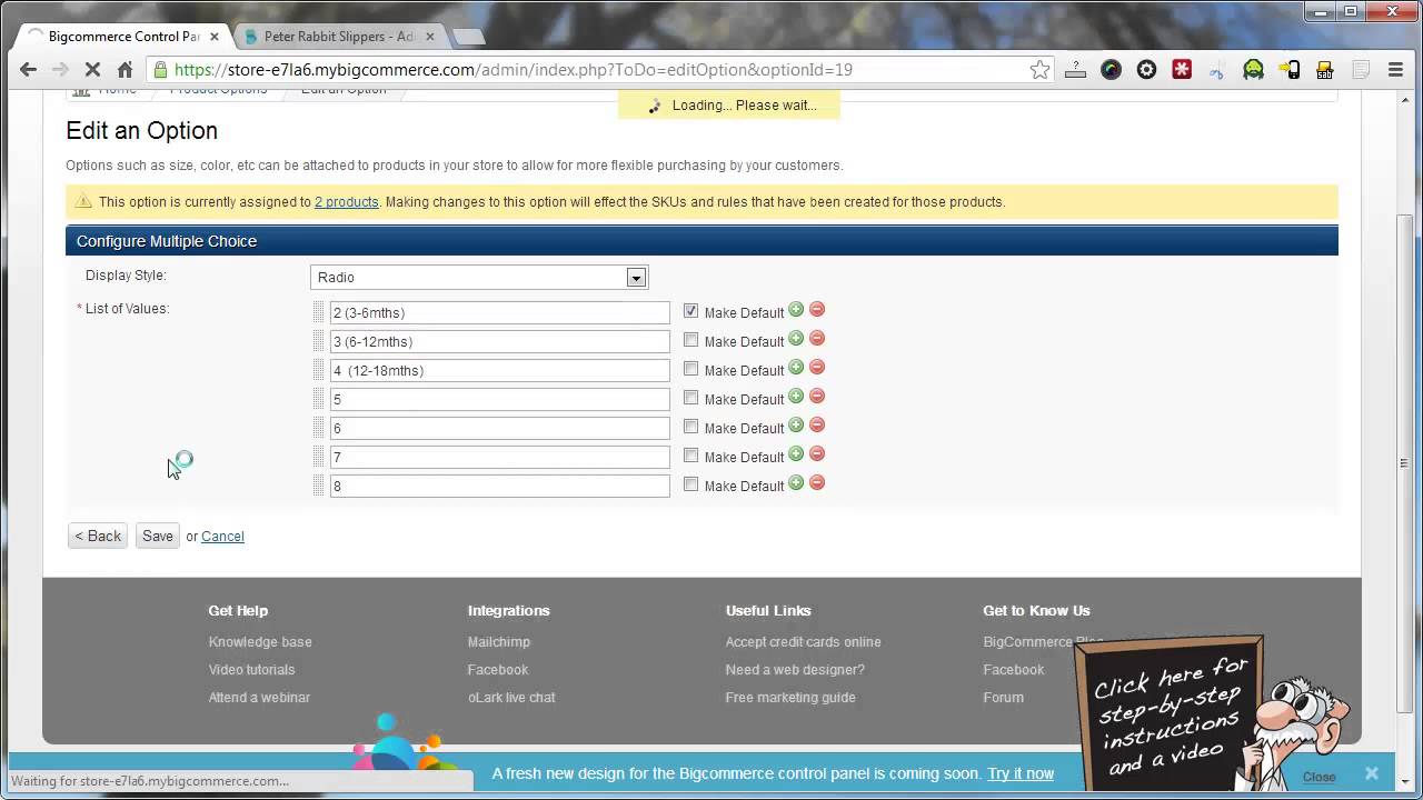 How to create Product Options in BigCommerce