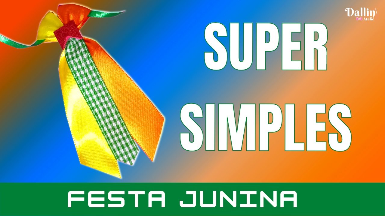FESTA JUNINA: GRAVATA PET - SUPER SIMPLES (FITA NUMERO 5)