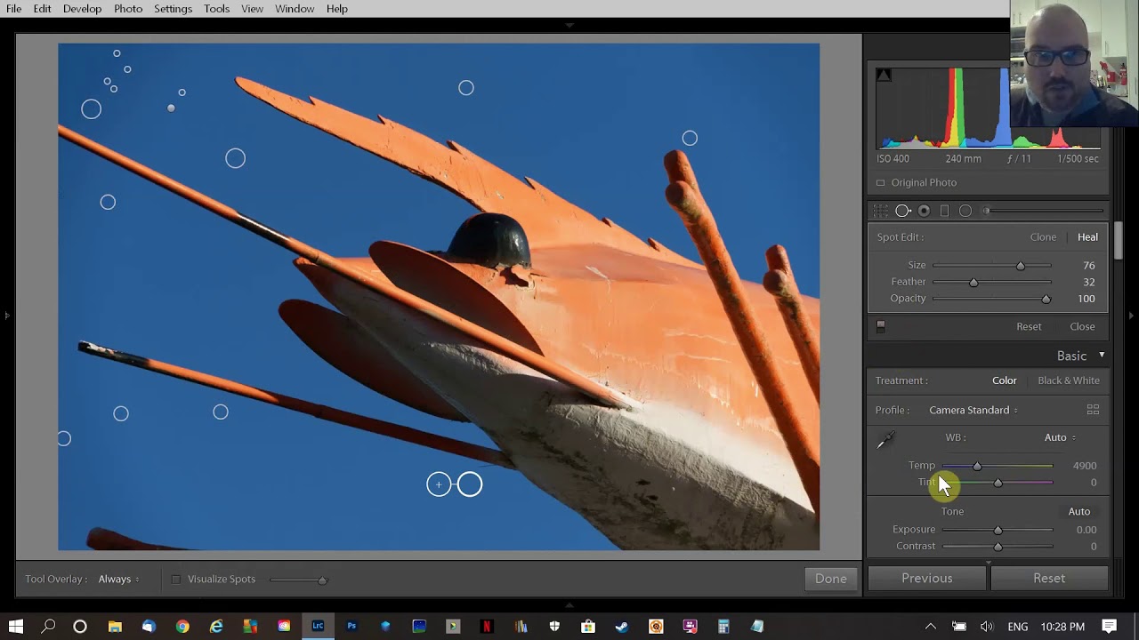 Removing Sensor Dust in Lightroom - Editing Tutorial