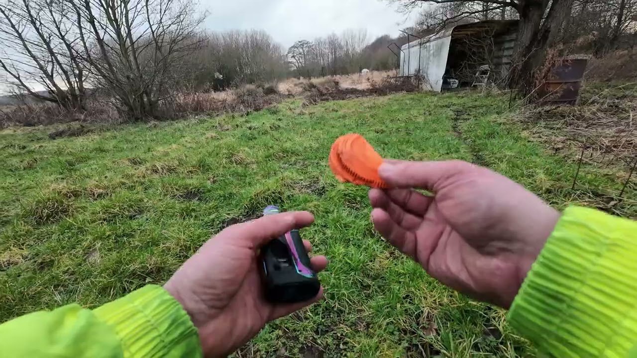 I explore an abandoned clay pigeon shooting range.