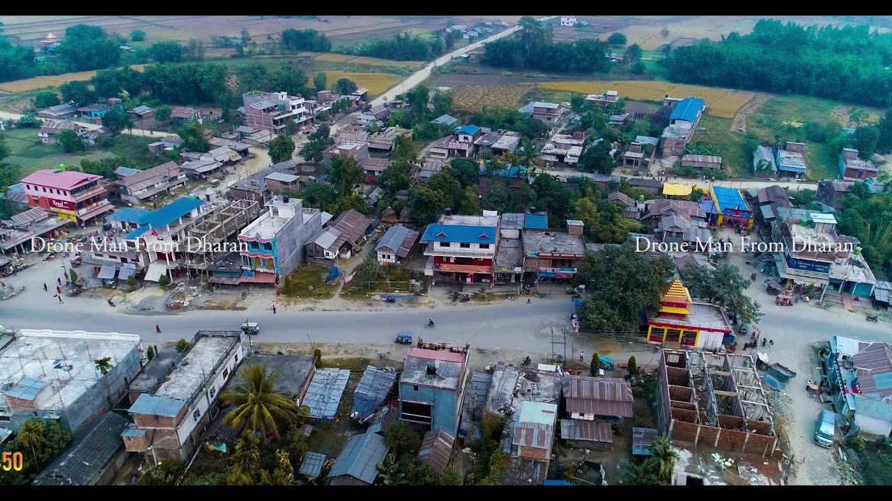 Prakashpur Sunsari Nepal Drone View
