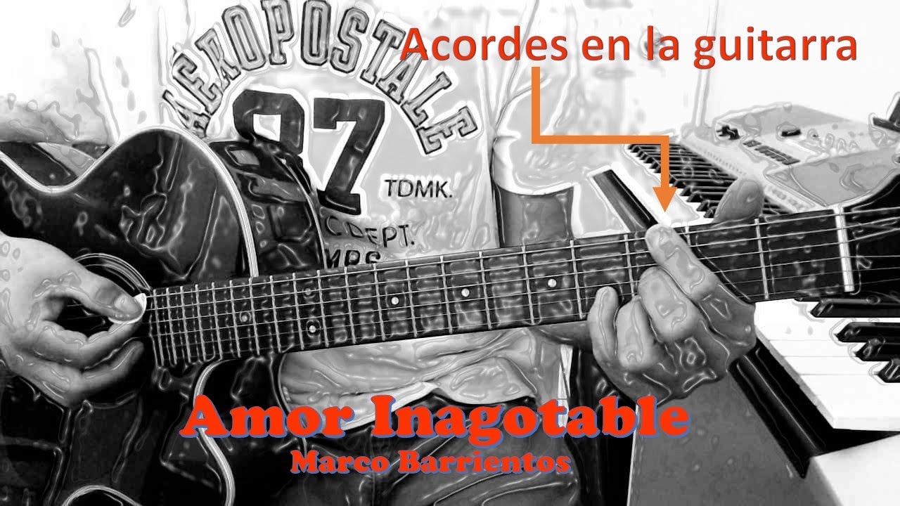 Marco Barrientos 2020 - Amor Inagotable -  Tutorial acordes de guitarra - Chart gratis con acordes