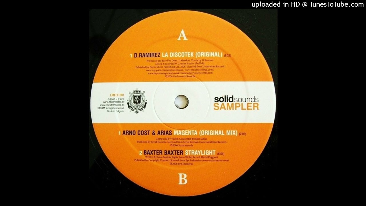 Arno Cost & Arias - Magenta (Progressive House, House, Electro) 2006 Vinyl 12