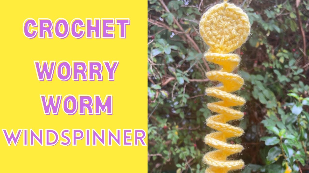 CROCHET WORRY WORM WIND SPINNER