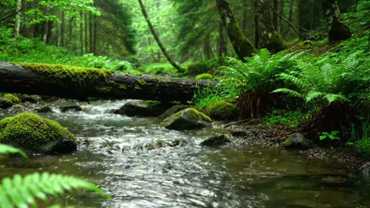 The sound of the river that soothes the mind, the sound of birds