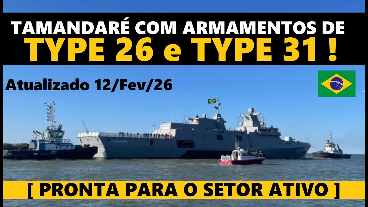 FRAGATA TAMADARÉ com Armamento de TYPE-26 TYPE-31 BRITANICAS!! Pronta para ATIVA no BRASIL!