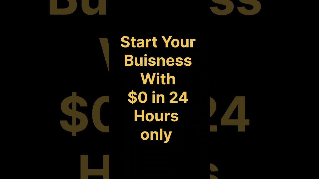 Start a Business with $0 in 24 Hours | Make Money Online Fast