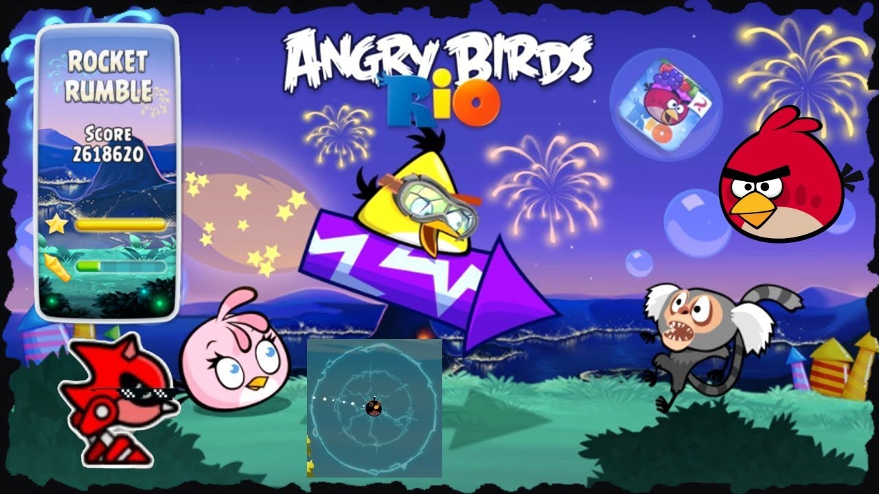 Angry Birds Rio Rocket Rumble All Levels.