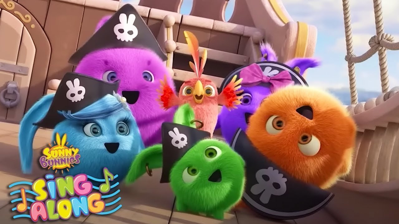 THE PIRATES SONG | SUNNY BUNNIES SING ALONG COMPILATION | Cartoons for Kids | Nursery Rhymes