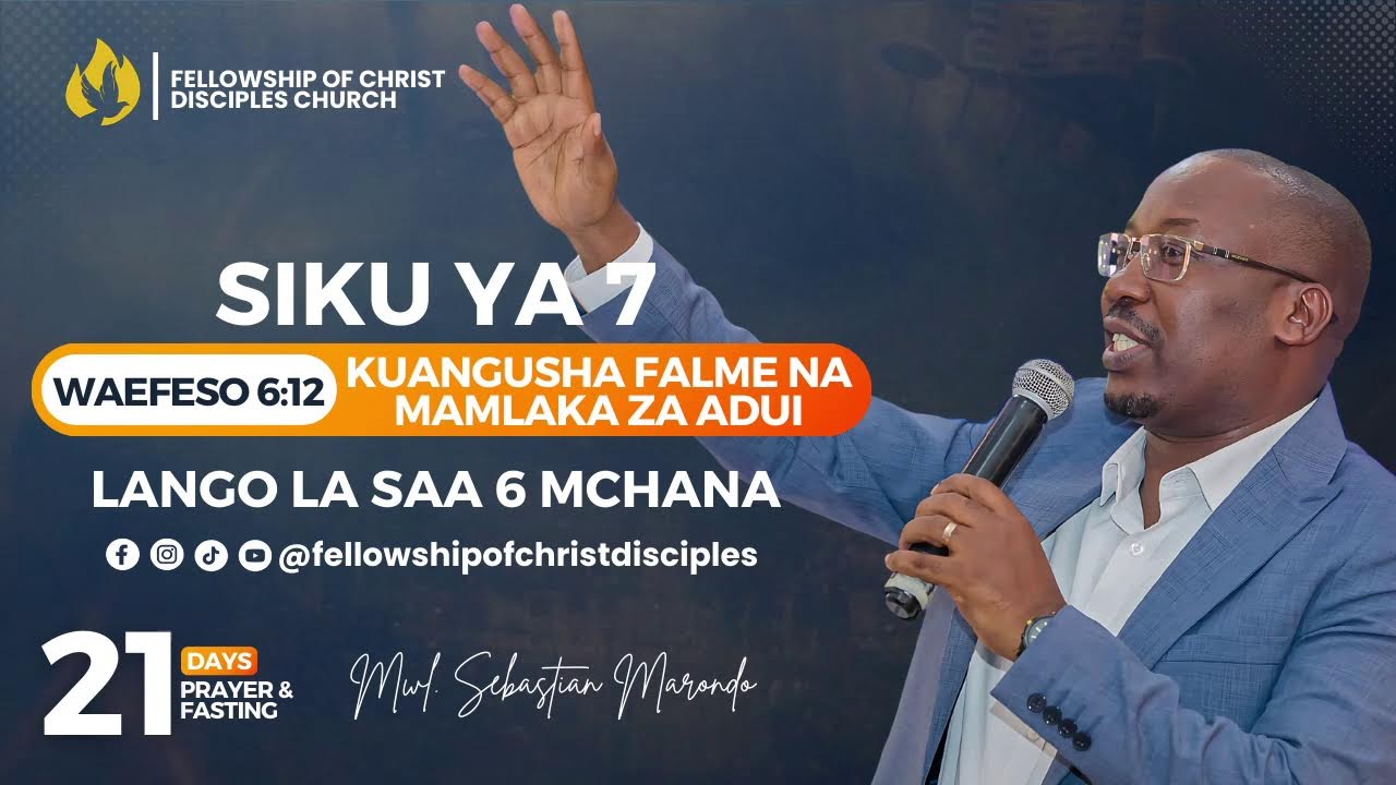 KUANGUSHA FALME NA MAMLAKA  ZA ADUI NA MWL.SEBASTIAN MARONDO || Lango la saa 6 Mchana
