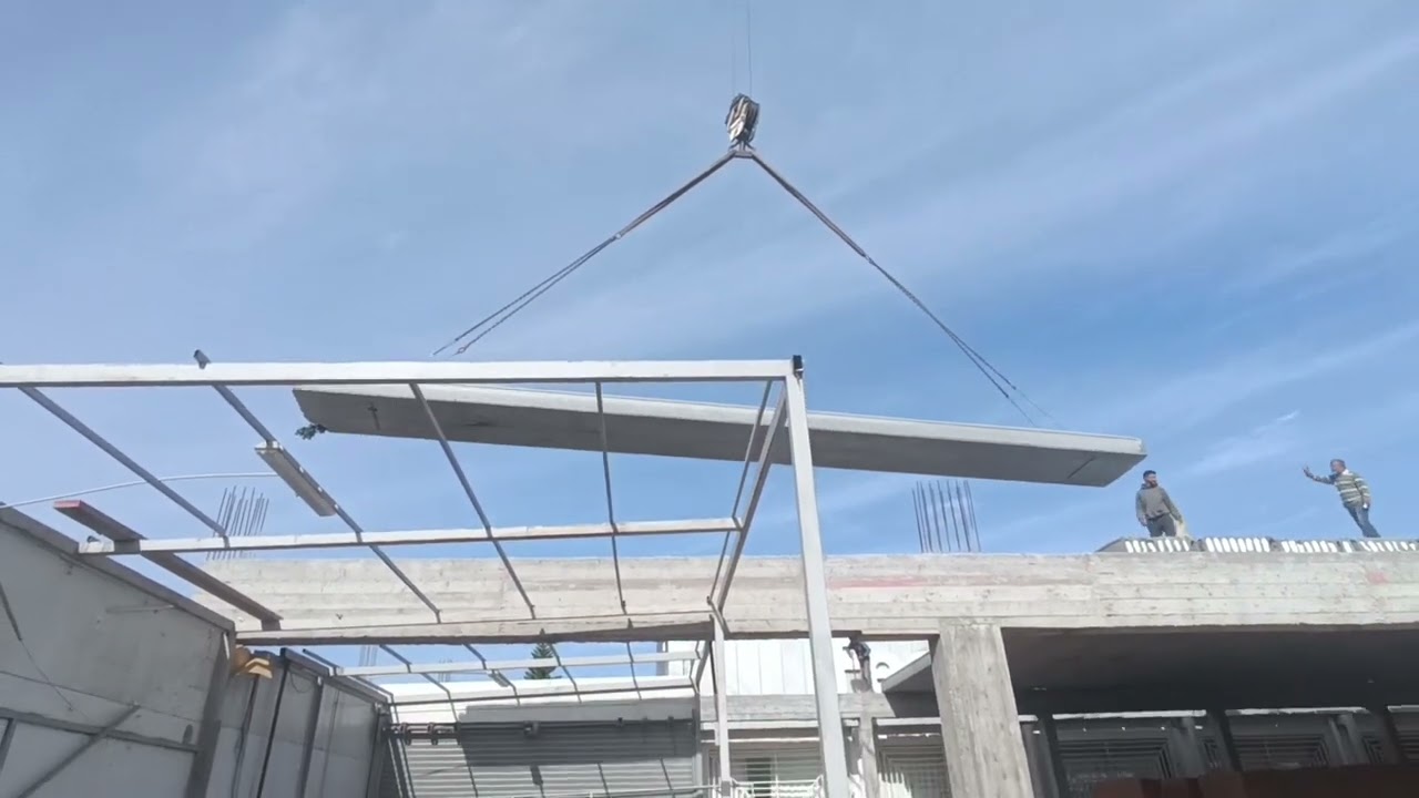 Dalle alvéolée en Tunisie : montage de 1000 m2 en une seule journée