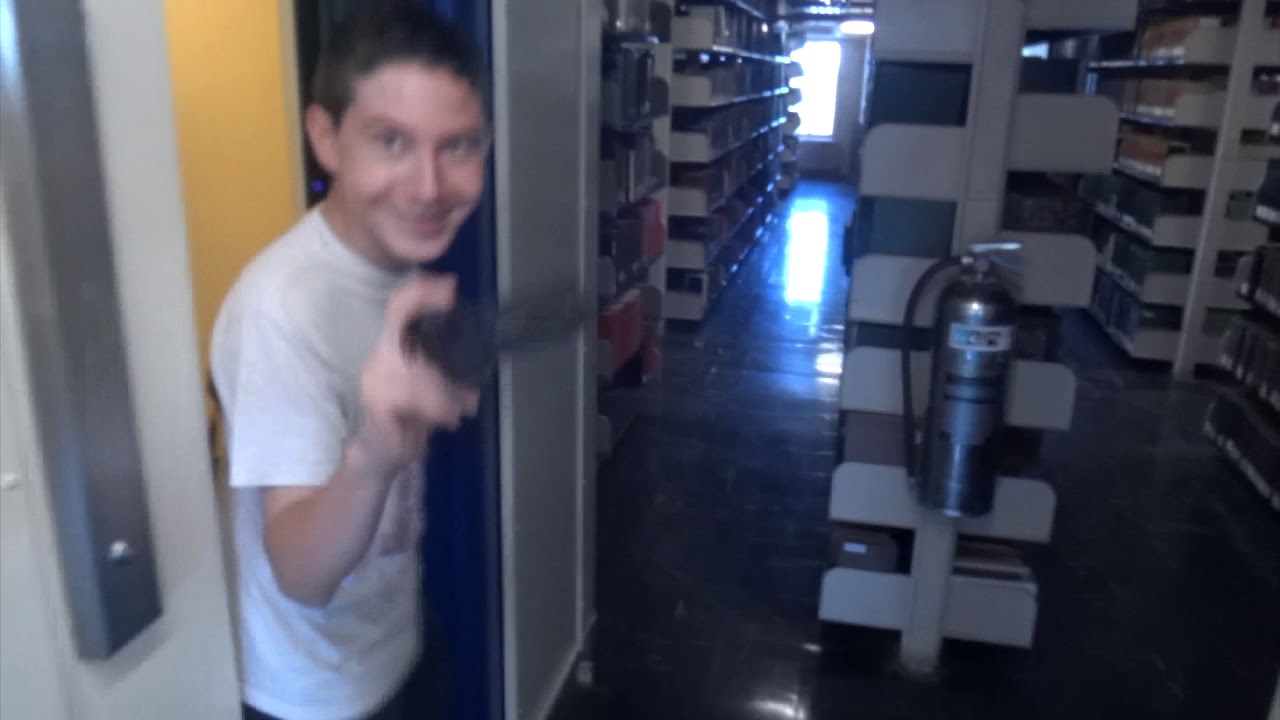 Riding the vintage OTIS stacks elevators in Rush Rhees library @ UR w: TJS468 & James Brock