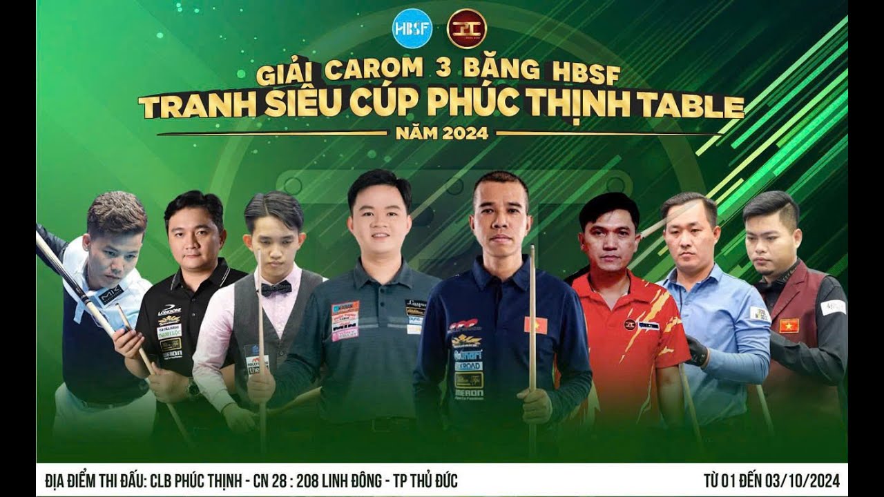 Trần Thanh Lực vs Đỗ Nguyễn Trung Hậu| Giải Billiards 3C Siêu Cúp Phúc Thịnh II - 2024