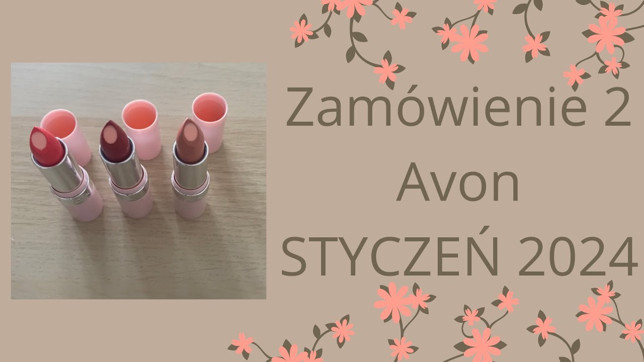 AVON zamówienie styczniowe 2 - szminki hydramatic