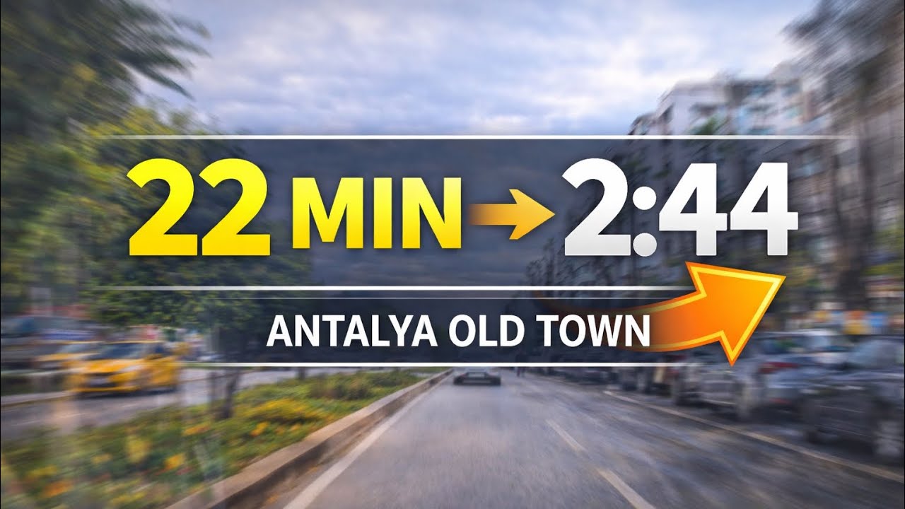 Antalya Drive in 2 Minutes 🇹🇷 | Old Town Highlights