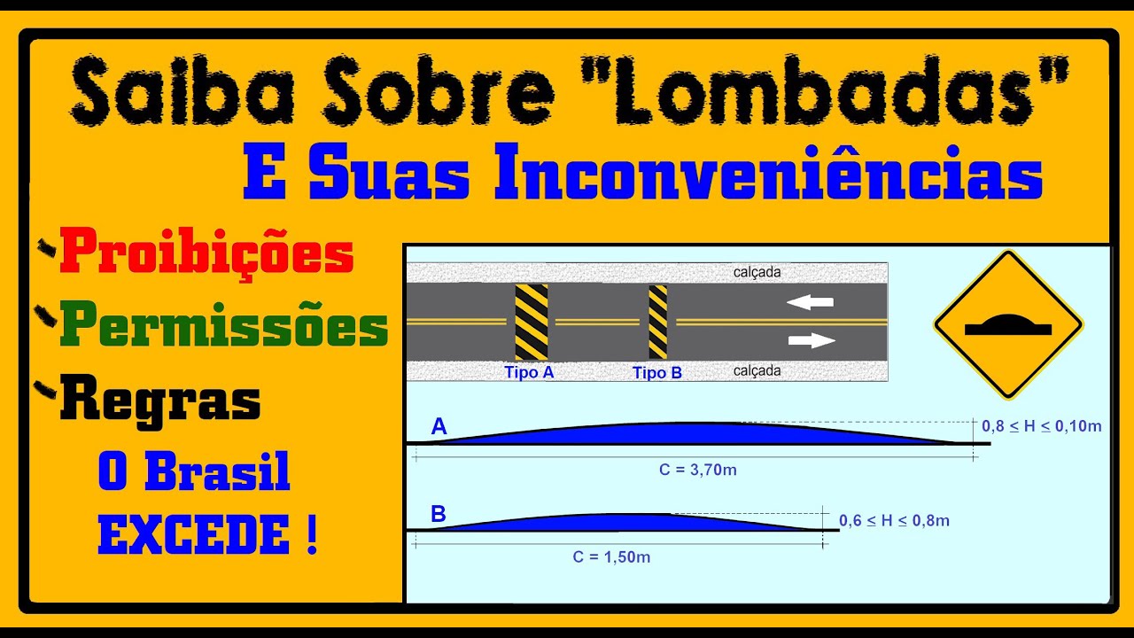 Lombadas: Proibi&ccedil;&otilde;es, Regras e Inconvenientes - #quebramolas #saliencia