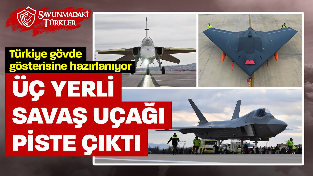 &Uuml;&ccedil; yerli savaş u&ccedil;ağı peş peşe piste &ccedil;ıktı: 100'&uuml;nc&uuml; yıla damga vuracaklar