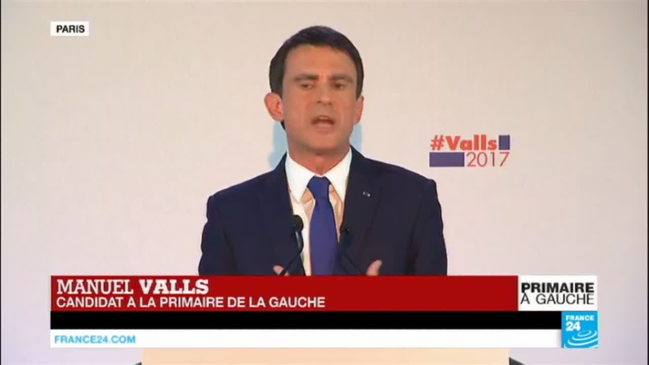 REPLAY - Discours de Manuel Valls, 2e derrière Benoit Hamon au 1er tour de la Primaire de la gauche