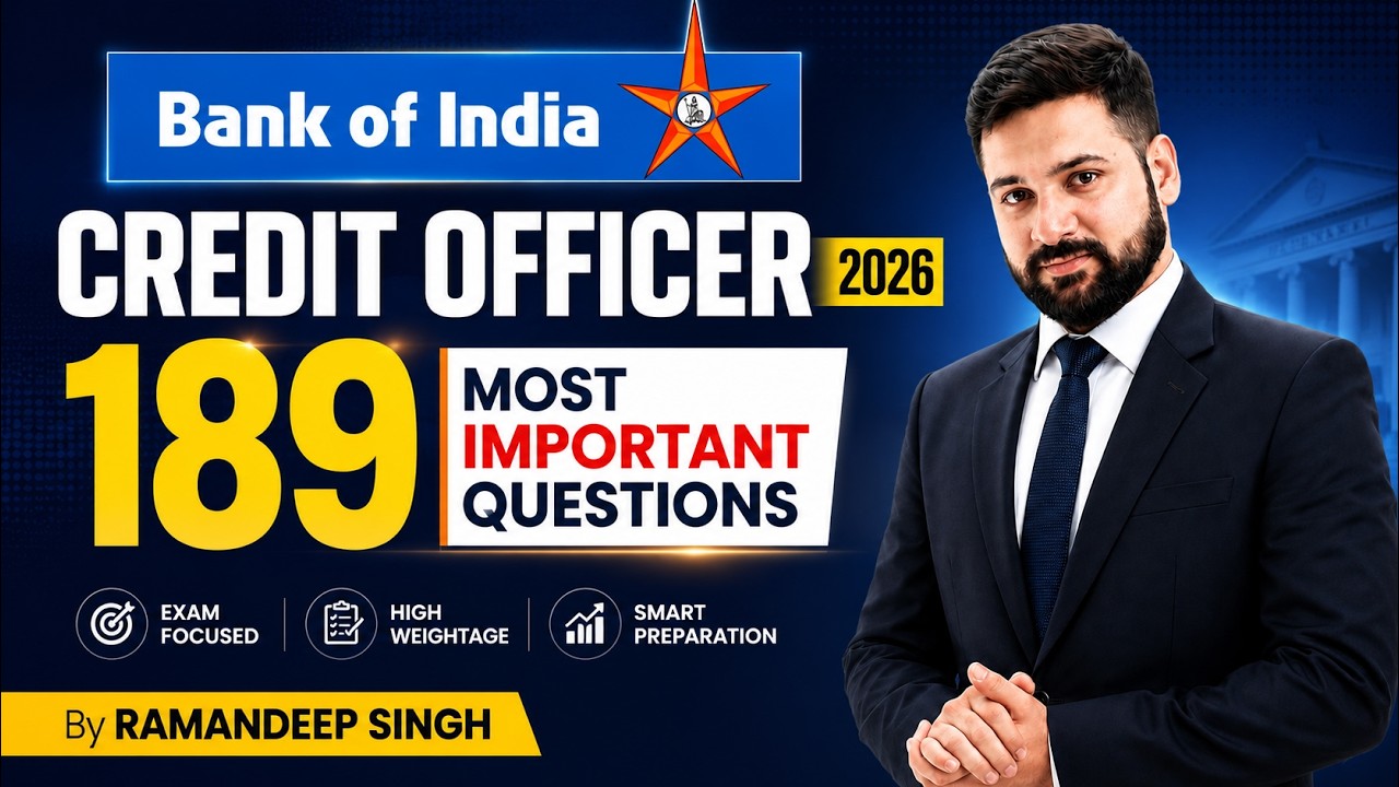 Bank of India Credit Officer 2026 | 189 Most Important Questions | Scale II, III & IV