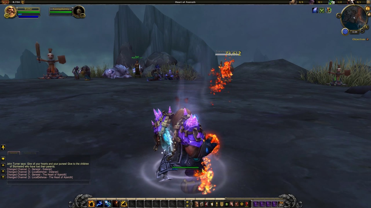 WOW PTR 7.3 - Shaman Animation - Dwarf Male