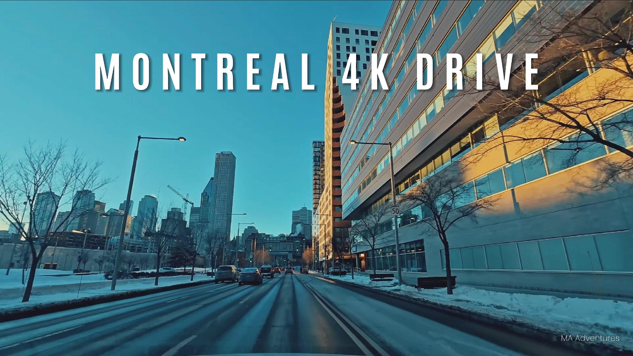 4k Montreal Drive in Winter ❄️ / Relaxing Lofi Music