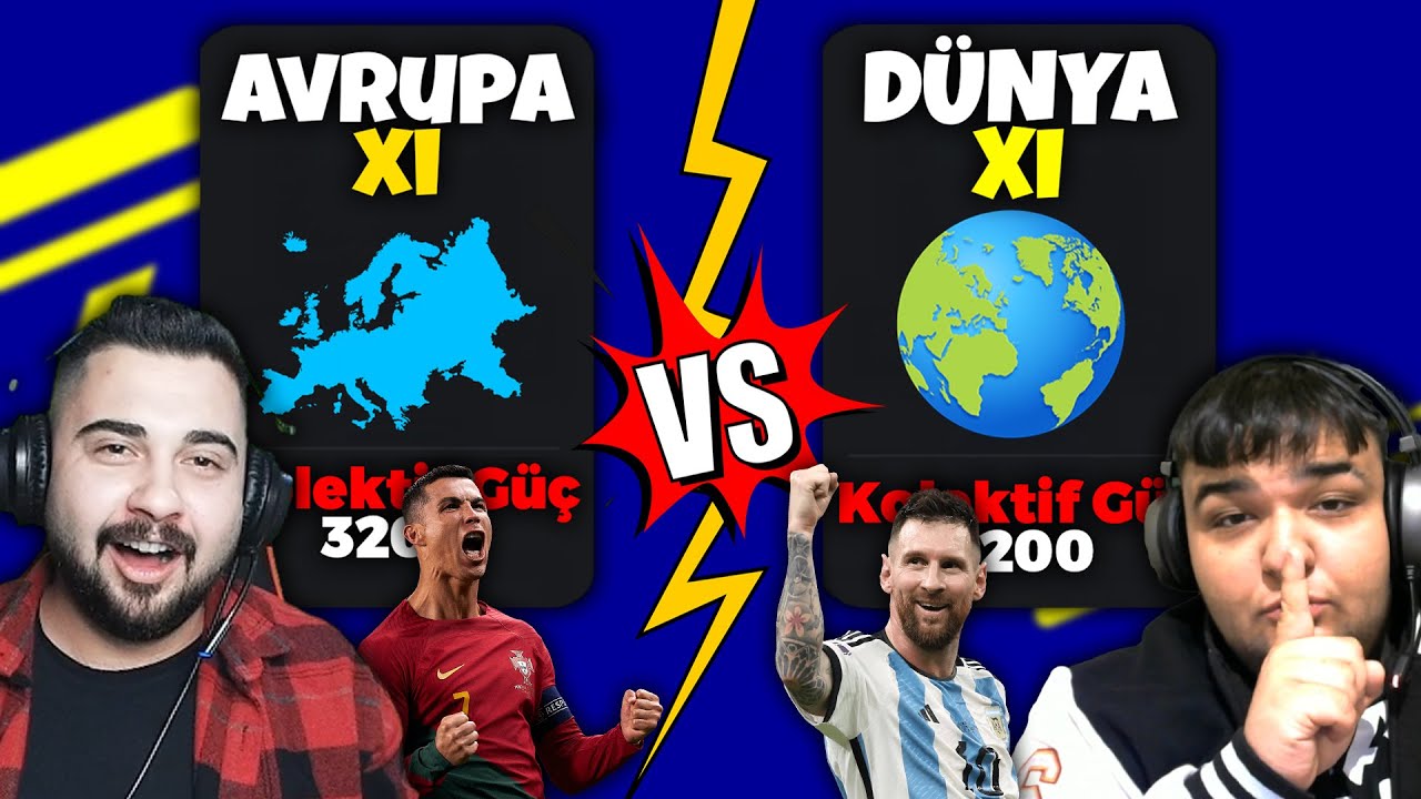 DÜNYA KARMASI vs. AVRUPA KARMASI! 🔥 +12 GOL! İNANILMAZ MAÇ! w/@ardamufreze eFootball Mobile 2025