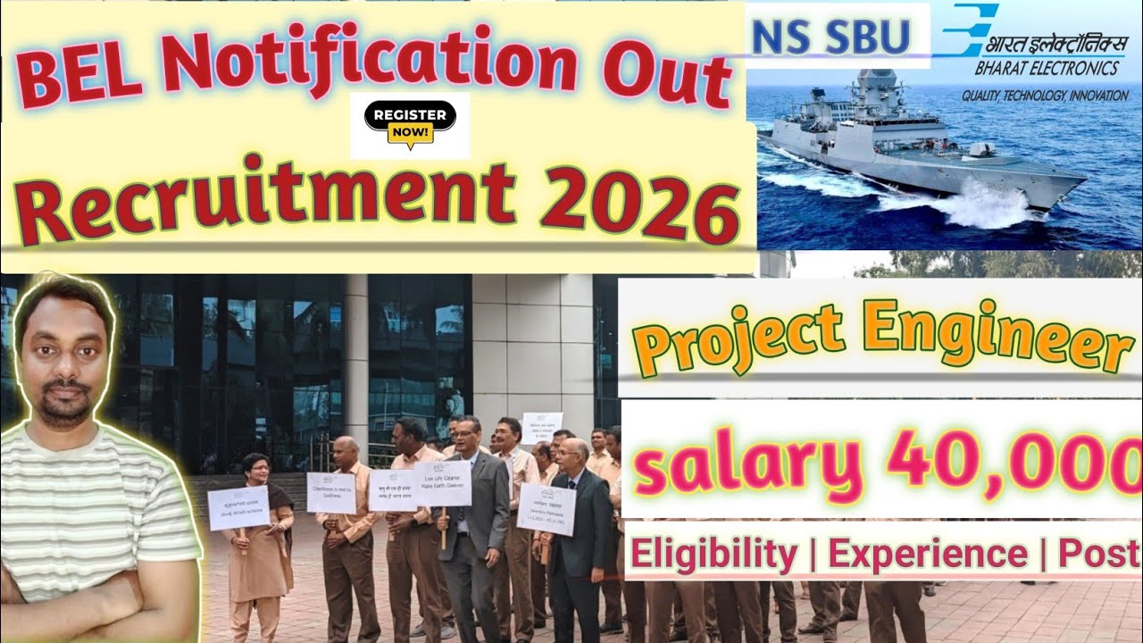 BEL में Engineer की सीधी भर्ती 2026 |  सैलरी 40,000 से शुरू || Eligibility, Salary, Post |