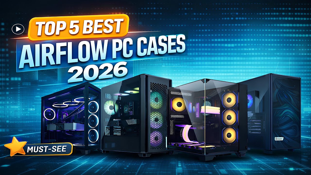 Best Airflow PC Cases 2026 | Cool Temps, Silent Performance